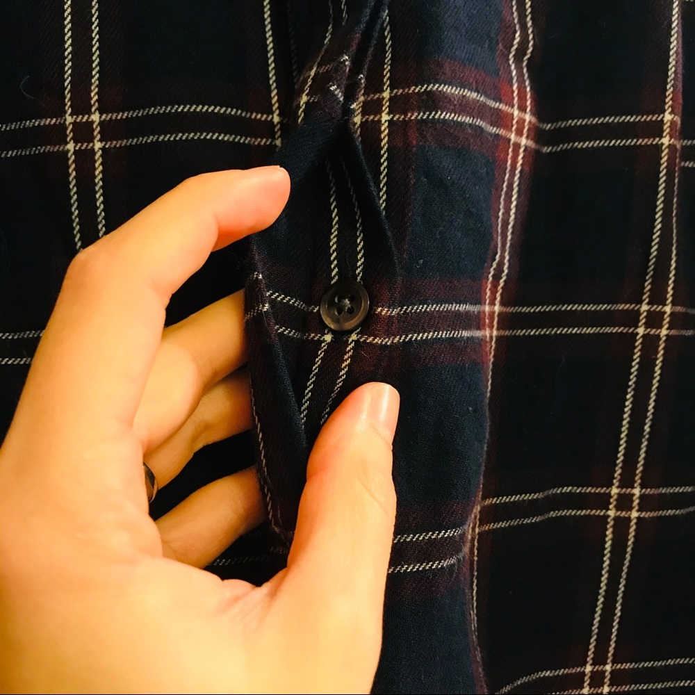 Madewell Ruffle Button Down Plaid Longsleeve Top - image 7